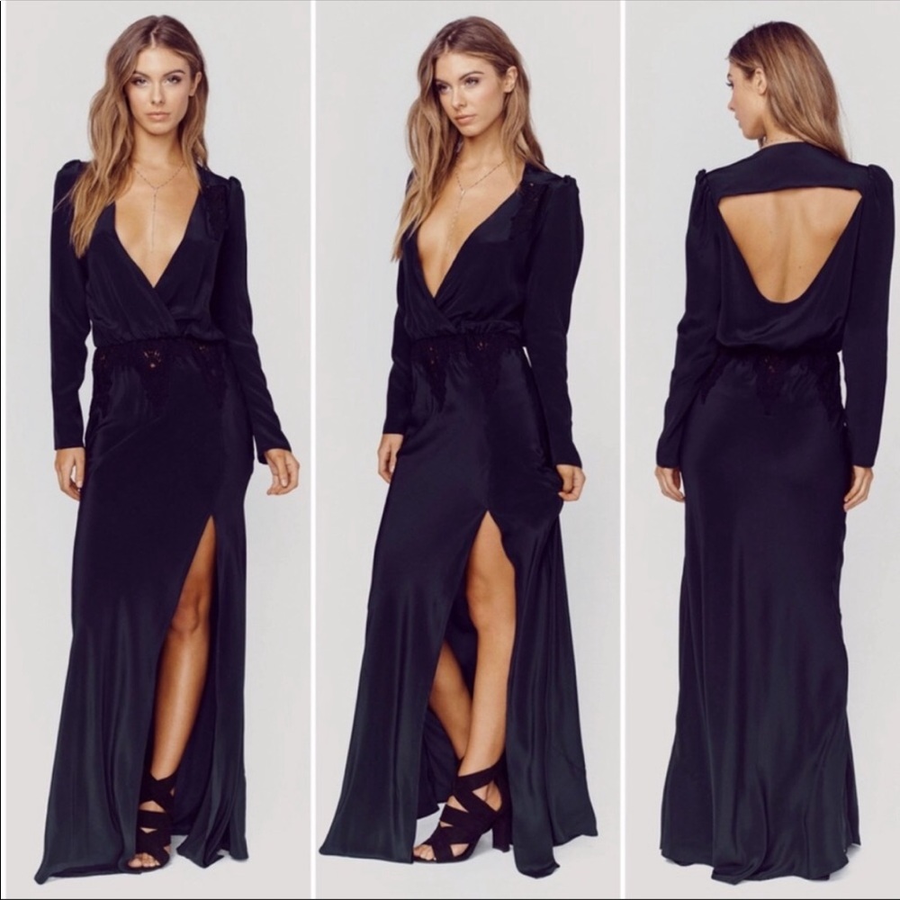 STONE COLD FOX silk Alabama gown NWT